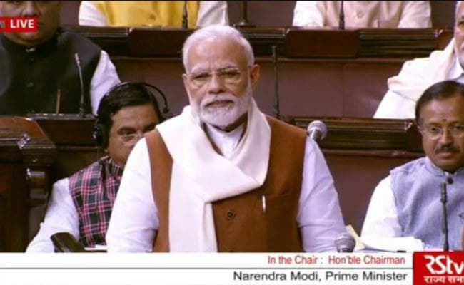 संसद : राज्यसभा में बोले PM मोदी- CAA के खिलाफ प्रदर्शन के नाम पर अराजकता फैलायी गयी