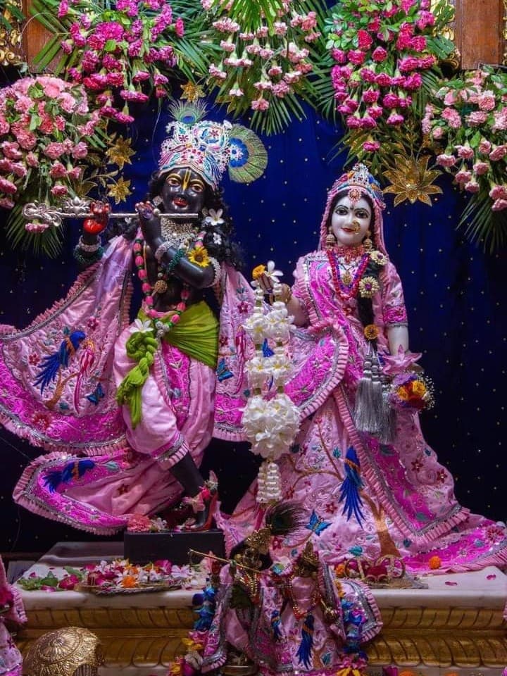 परमा एकादशी पर फूलों से सजे मंदिर में विराजे बांके बिहारी, दर्शन के लिए उमड़ी भक्तों की भीड़, देखें तस्वीरें