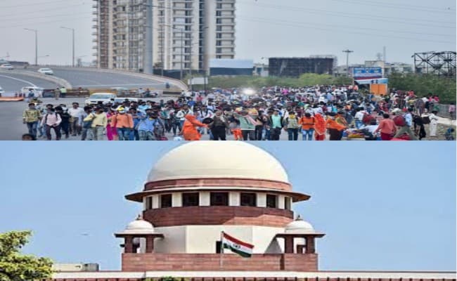 Lockdown: मजदूरों के पलायान का मामला पहुंचा सुप्रीम कोर्ट, SC ने केंद्र से मांगी रिपोर्ट