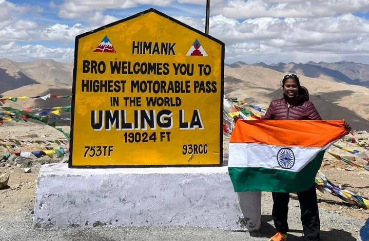 दुनिया की सबसे ऊंची सड़क उमलिंगा ला को बिहार की बेटी सबिता ने दौड़ कर किया फतह