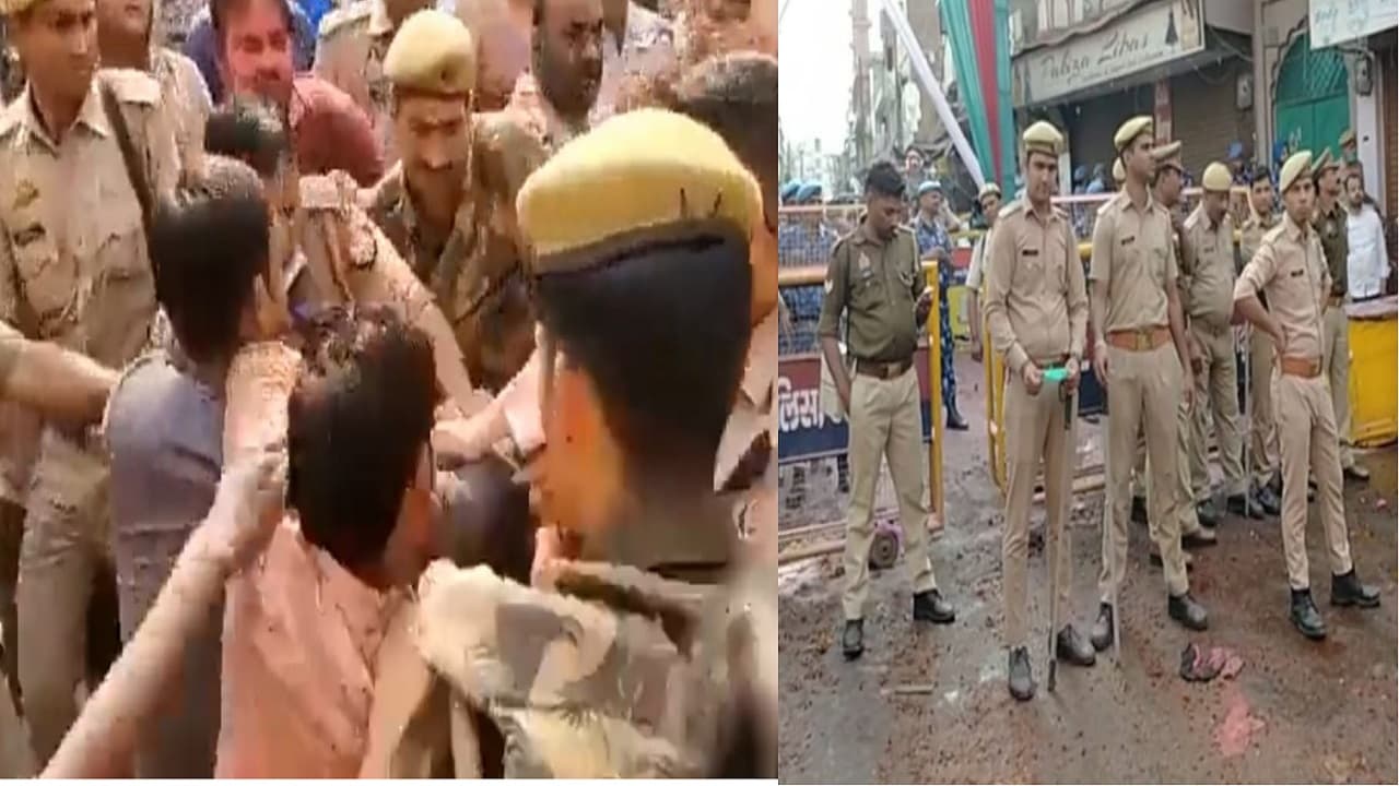 अलीगढ़ में होली खेलने के दौरान मारपीट, घटना के बाद संवेदनशील इलाकों में तनाव, भारी संख्या में पुलिस फोर्स तैनात