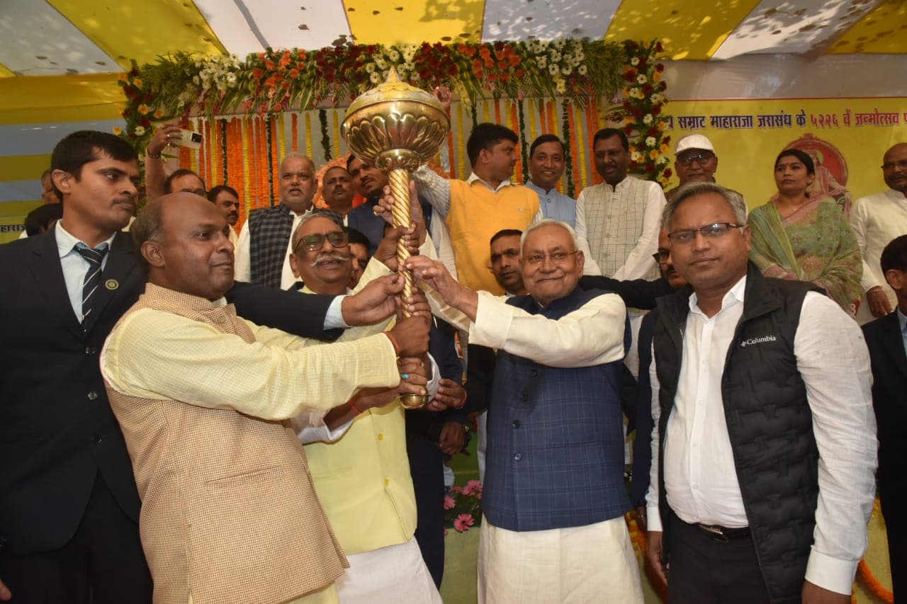 राजगीर में लगेगी सम्राट जरासंध की 20 फुट ऊंची प्रतिमा, बोले नीतीश कुमार- अगले छह माह में करें स्थापित