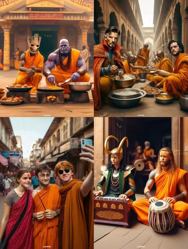 अयोध्या राम मंदिर जब पहुंच गये हैरी पॉटर और बैटमैन, AI टूल की मदद से बंदे ने फूंक दी जान…