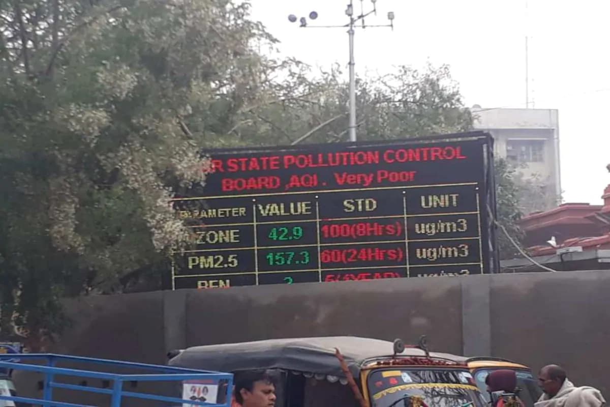 Bihar Air Pollution : मुजफ्फरपुर-हाजीपुर में AQI 400 पार, पटना की हवा का भी हाल बेहाल