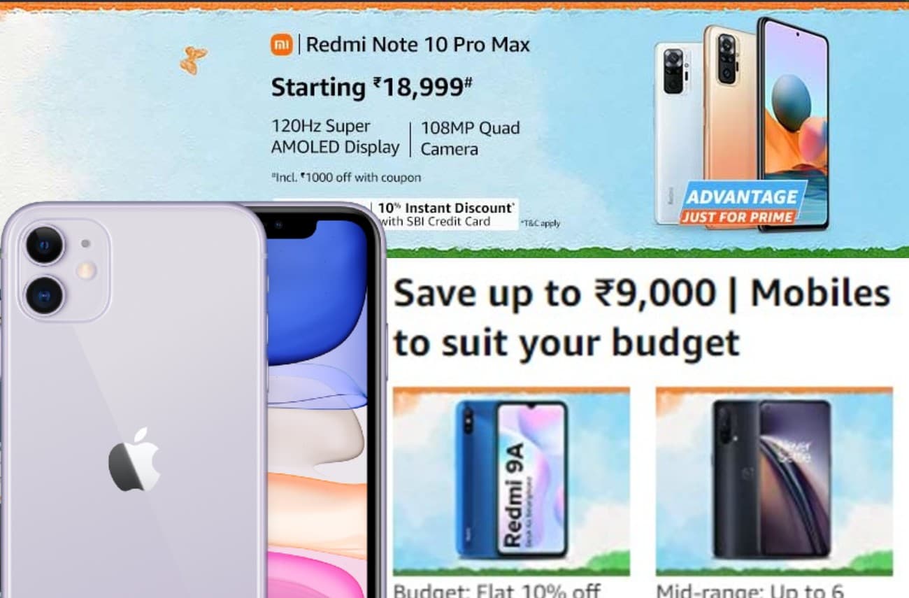 Amazon Great Freedom Festival: सैमसंग, रेडमी से लेकर iPhone के स्मार्टफोन्स पर भारी छूट सिर्फ आज तक के लिए