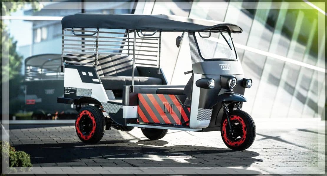 Audi e-Rickshaw जल्द भारत में होगी लॉन्च, जानें इससे जुड़ी सभी डीटेल्स Audi e-Rickshaw जल्द भारत में होगी लॉन्च, जानें इससे जुड़ी सभी डीटेल्स
