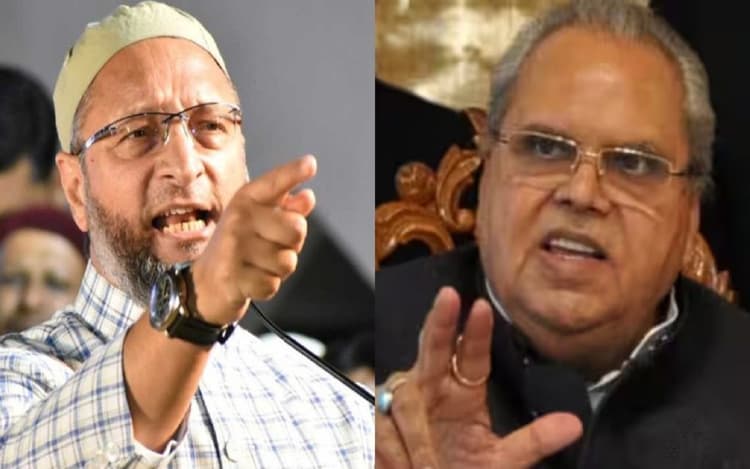 Video: "चुल्लू भर पानी में डूब मरो तुम...तुमने जवानों के खून से होली खेली'', ओवैसी का सत्यपाल मलिक पर हमला