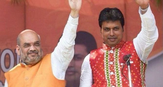 'नेपाल और श्रीलंका में भी सरकार बनाएगी भाजपा', बिप्लब देब ने अमित शाह को लेकर कह दी यह बात