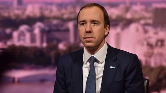 Coronavirus : ब्रिटेन के स्वास्थ्य मंत्री मैट हैन्कॉक कोरोना वायरस से संक्रमित