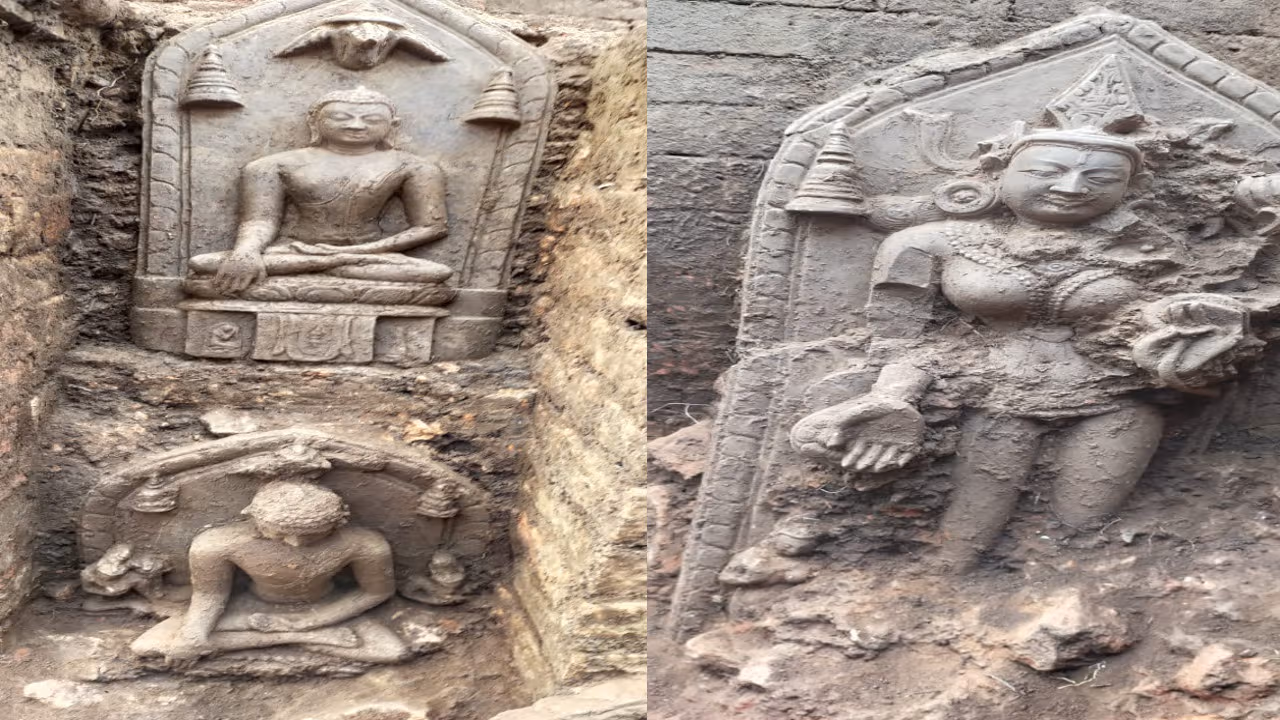 देखरेख के अभाव में खुले में पड़ी हैं बुद्ध की मूर्तियां, खतरे में हजारीबाग का ऐतिहासिक अवशेष