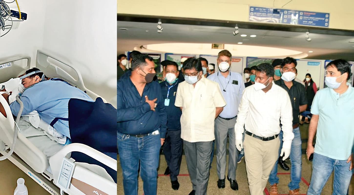 कोरोना संक्रमित शिक्षा मंत्री की सेहत स्थिर, स्वास्थ्य मंत्री के साथ CM हेमंत सोरेन पहुंचे मेडिका अस्पताल