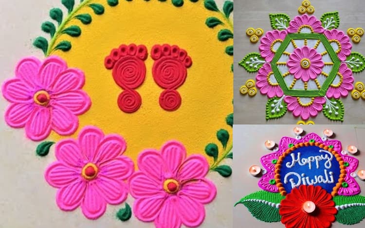 Simple Rangoli Design: सिपंल रंगोली डिजाइन यहां से चुनें, दिवाली पर घर को सजाएं इन ट्रेंडी रंगोली से