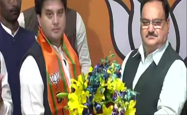 Political Crisis In MP : BJP में शामिल हुए सिंधिया, कहा- कांग्रेस में अब वो बात नहीं