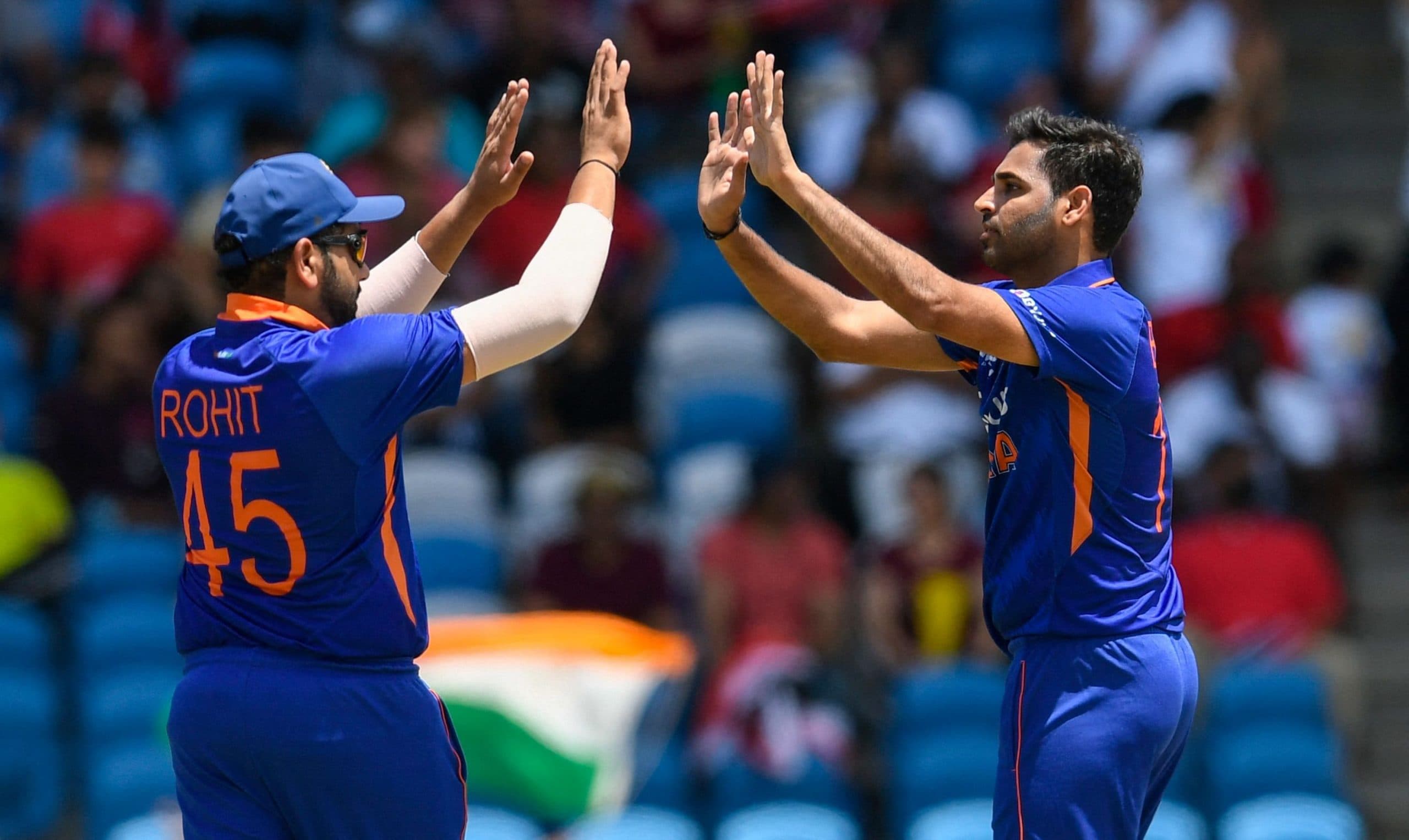 WI vs IND T20: रोहित शर्मा और दिनेश कार्तिक के बल्ले से कमाल के बाद गेंदबाजों के दम पर 68 रन से जीता भारत