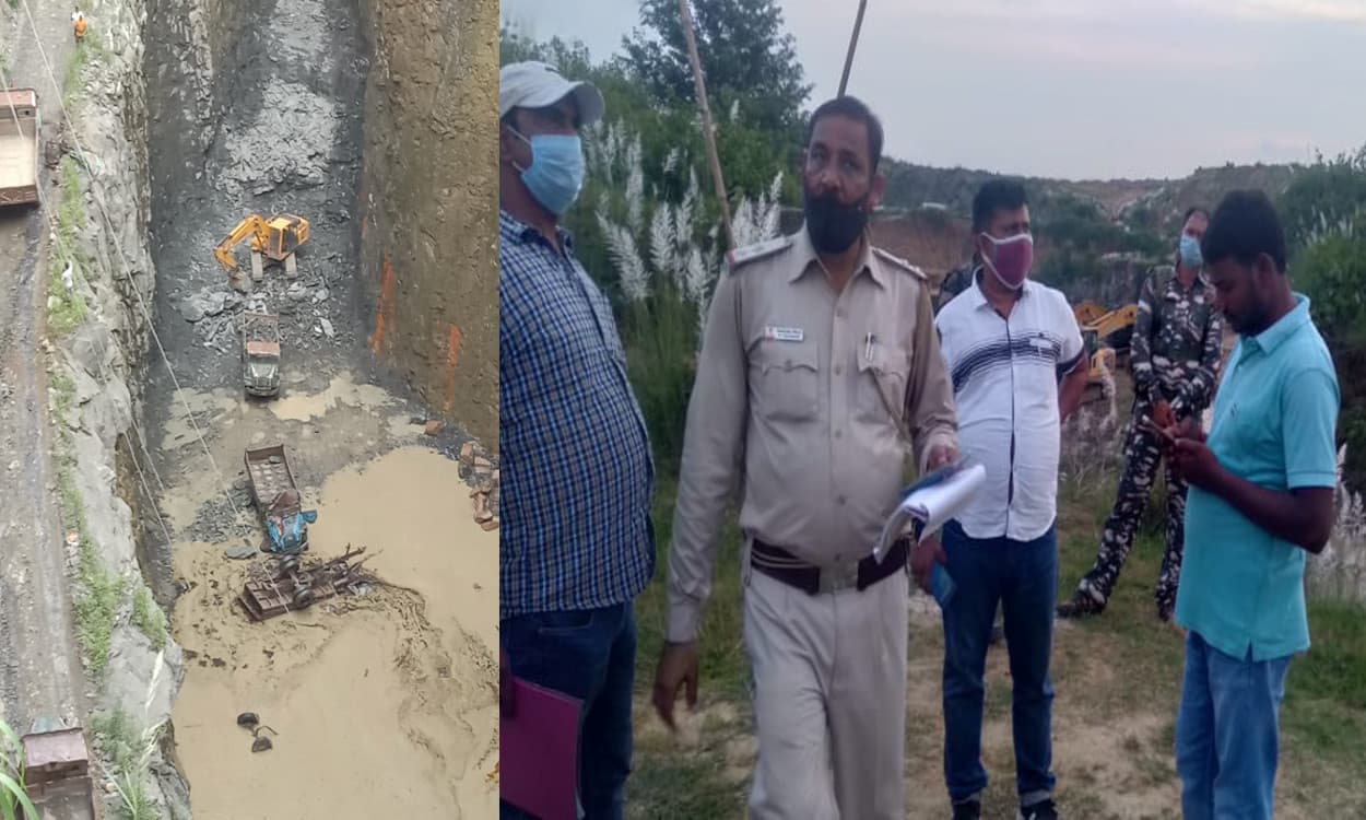 नवलशाही के पत्थर खदान में हादसा, 2 की मौत, विरोध में सड़क जाम