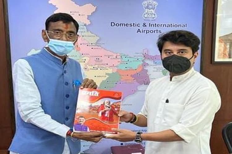 रांची से Dubai, Bangkok के लिए शुरू हो विमान सेवा, मंत्री ज्योतिरादित्य सिंधिया से बोले BJP MP संजय सेठ