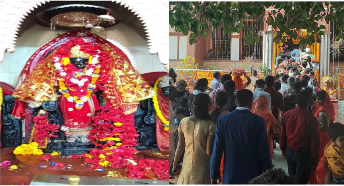 नवरात्र में मां भद्रकाली मंदिर में बिना स्लॉट बुकिंग कराये श्रद्धालुओं की उमड़ी भीड़, जानें क्या है व्यवस्था