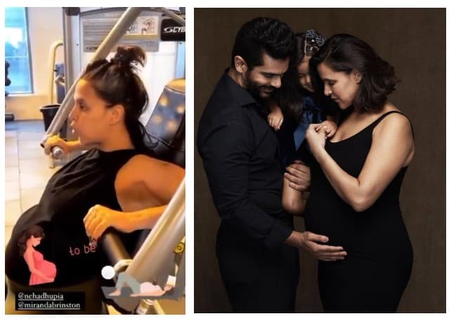 Neha Dhupia की अपनी वर्कआउट करती Video हुई Viral, पति Angad Bedi ने शेयर कि एक्ट्रेस की ये फोटो