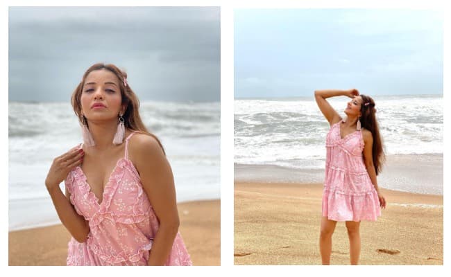 Monalisa ने पिंक आउटफिट में Beach पर करवाया फोटोशूट, PHOTOS ने मचाया सोशल मीडिया पर धमाल