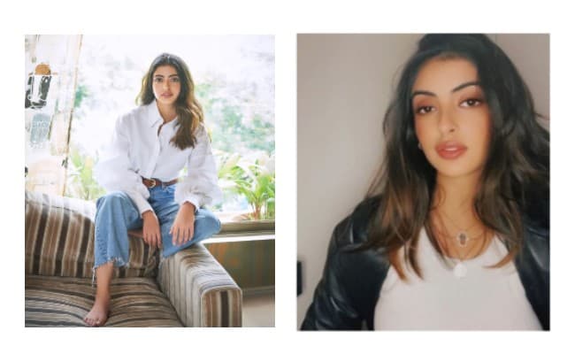 ओवरसाइज्ड सफेद शर्ट और डेनिम जींस में दिखीं Navya Naveli Nanda, दोस्त Suhana Khan ने कर डाली तारीफ