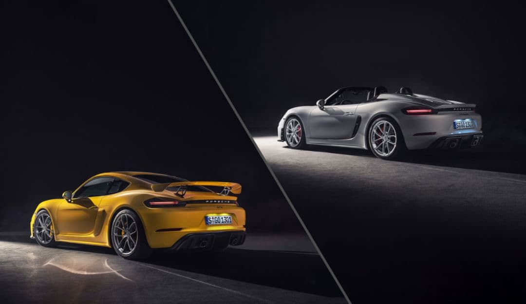 Porsche 718 Spyder, Cayman GT4: पॉर्श ने भारत में लॉन्च की दो धांसू कार, 4.4 सेकेंड में पकड़ लेगी 100 किमी की रफ्तार Porsche 718 Spyder, Cayman GT4: पॉर्श ने भारत में लॉन्च की दो धांसू कार, 4.4 सेकेंड में पकड़ लेगी 100 किमी की रफ्तार
