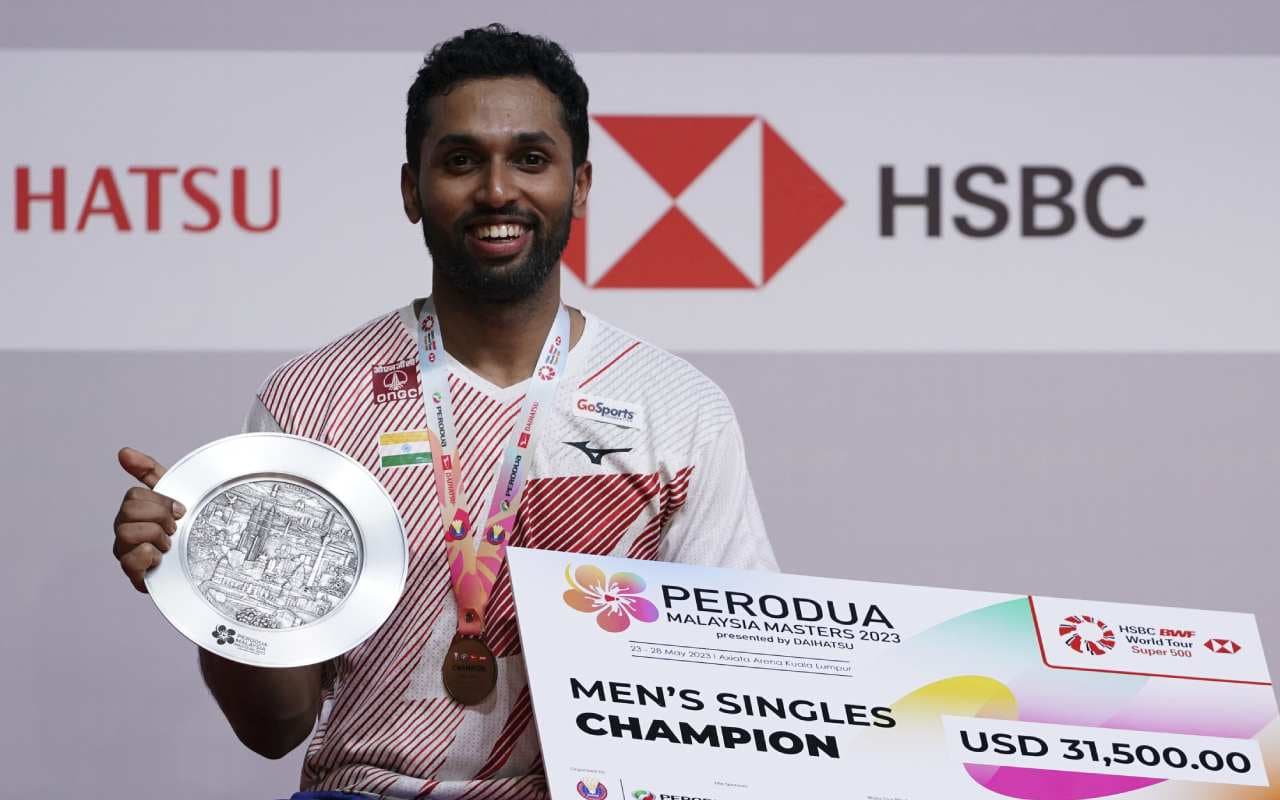 एचएस प्रणय ने जीता Malaysia Masters 2023 का खिताब, चीन के वेंग होंग येंग को हराकर बनें चैंपियन एचएस प्रणय ने जीता Malaysia Masters 2023 का खिताब, चीन के वेंग होंग येंग को हराकर बनें चैंपियन