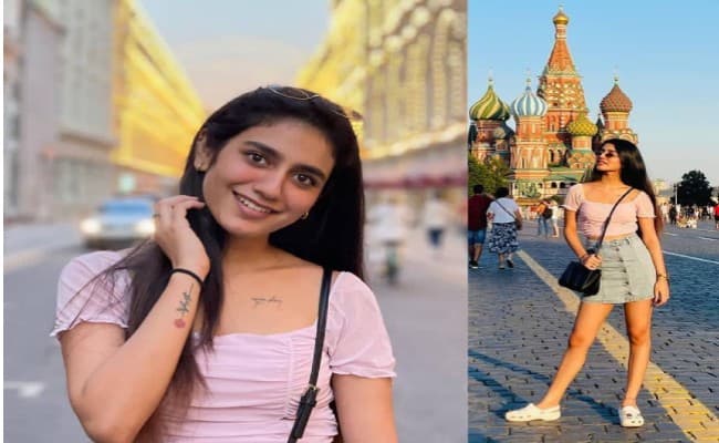 Priya Prakash Varrier ऐसे मना रही हैं हॉलीडे, इंटरनेट सेंसेशन ने मॉस्को की सड़कों पर कराया फोटोशूट
