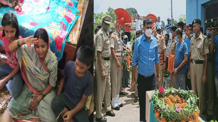 पंचतत्व में विलीन हुए शहीद BSF जवान रवींद्र कुमार, पत्नी समेत पुत्र-पुत्री ने सलामी देकर की अंतिम विदाई