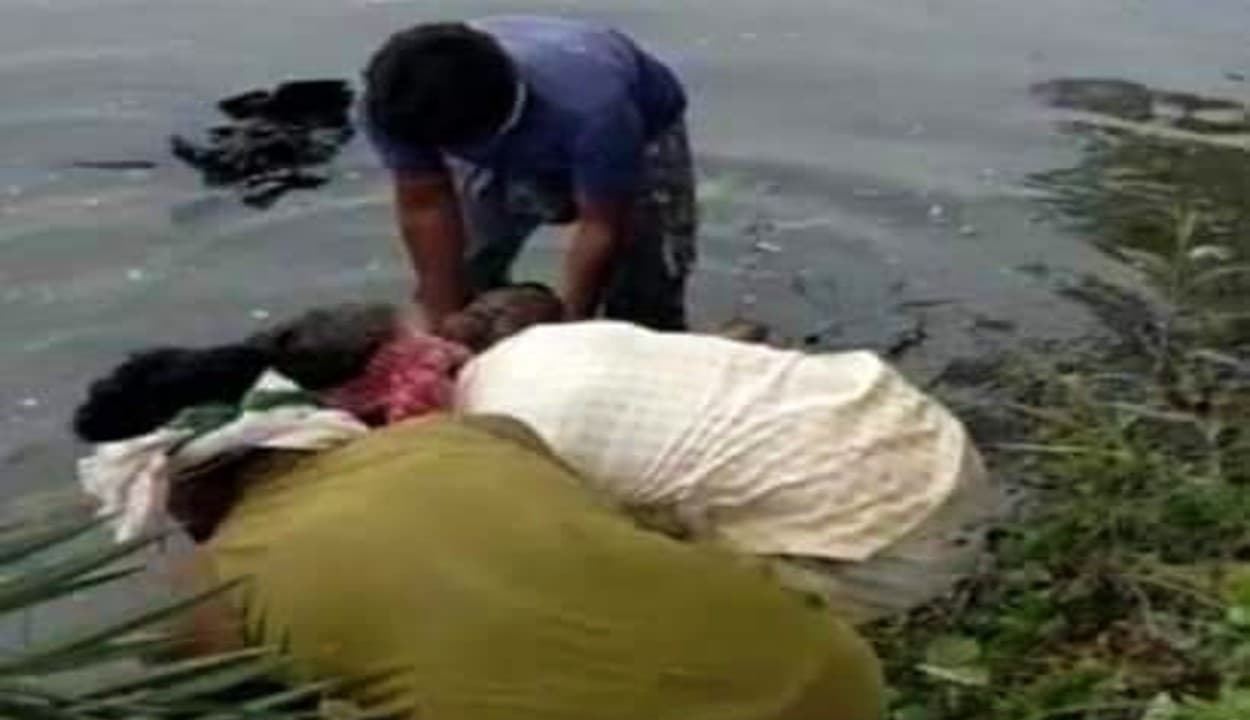मुजफ्फरपुर में तालाब से मिला लापता महिला का शव, परिजनों ने लगाया पति पर हत्या करने का आरोप