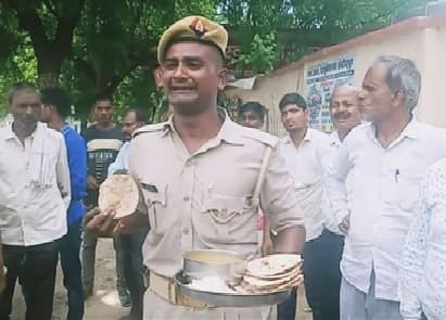 पुलिस लाइन की मेस में घटिया खाने का वीडियो वायरल करने वाले सिपाही का दूसरा आरोप- अफसर घोषित कर देंगे पागल
