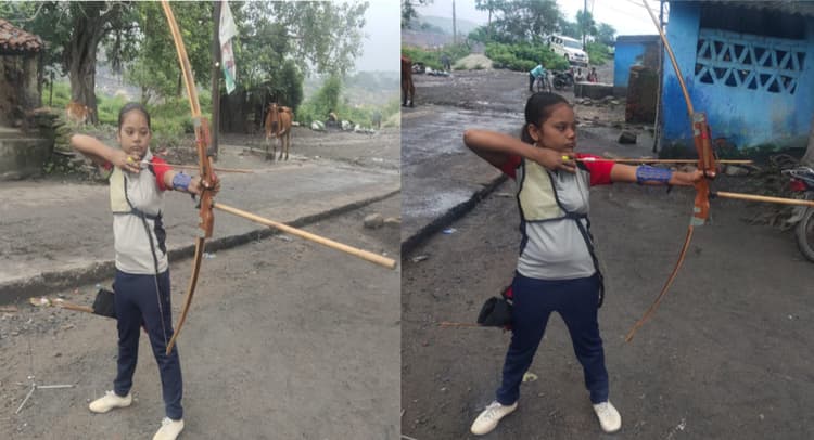 Jharkhand News: टूटी हुई धनुष से निशाना साध रही है धनबाद की जूनियर तीरंदाज तनीषा, मददगारों की आस में हैं परिजन