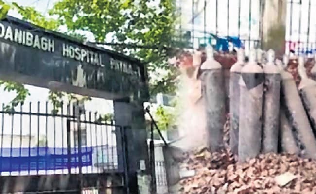 पटना में स्वास्थ्य समिति कार्यालय के गेट पर रखे 35 ऑक्सीजन सिलिंडरों पर थी धूल, कहा- दो दिन पहले ही आये पटना में स्वास्थ्य समिति कार्यालय के गेट पर रखे 35 ऑक्सीजन सिलिंडरों पर थी धूल, कहा- दो दिन पहले ही आये