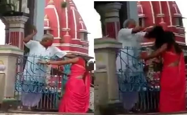 Viral Video: ‘सब माता उतार देंगे…’ दरभंगा के प्रसिद्ध मंदिर में पुजारी ने महिला को बाल खींचकर सरेआम पीटा Viral Video: ‘सब माता उतार देंगे…’ दरभंगा के प्रसिद्ध मंदिर में पुजारी ने महिला को बाल खींचकर सरेआम पीटा