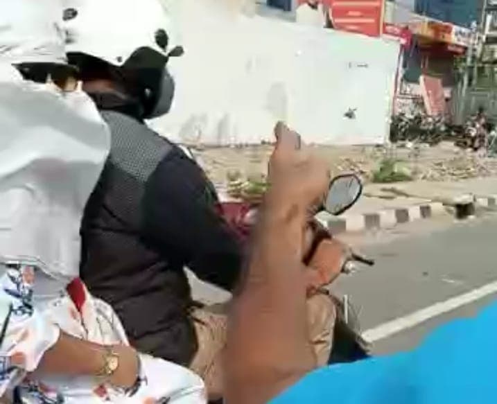 पति, पत्नी और उसके प्रेमी का हाईवे पर चला हाई वोल्टेज ड्रामा, पुलिस ने पति और प्रेमी का किया चालान