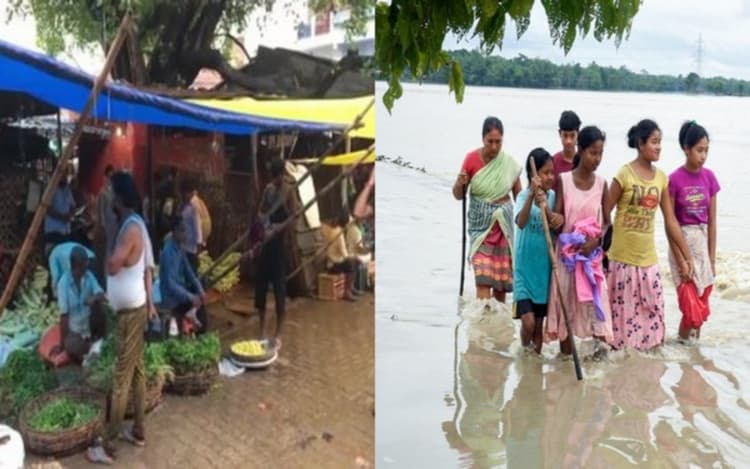 Assam Flood: बाढ़ की वजह से 5 लाख लोग प्रभावित, आसमान छू रहे सब्जियों के दाम