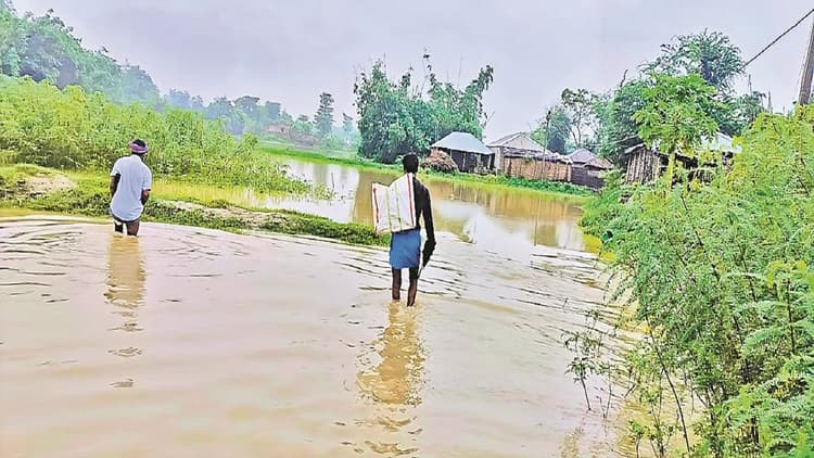 Bihar Flood: मवेशी की पूंछ छूटी और गंगा में समा गया किसान, बाढ़ के पानी में डूबकर बच्चों की भी मौत