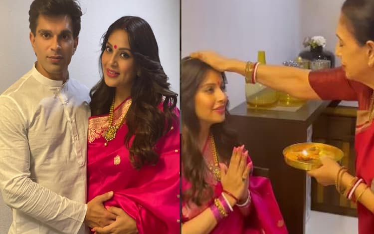 बिपाशा बसु की हुई गोद भराई, मां ने उतारी नजर, करण सिंह ग्रोवर संग यूं पोज देती नजर आईं एक्ट्रेस, PICS