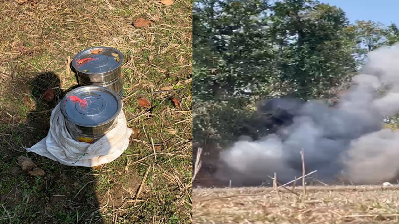 Jharkhand news: पुलिस को टारगेट कर नक्सलियों ने बिछाये केन बम, हजारीबाग के बल्कमक्का जंगल से हुआ बरामद