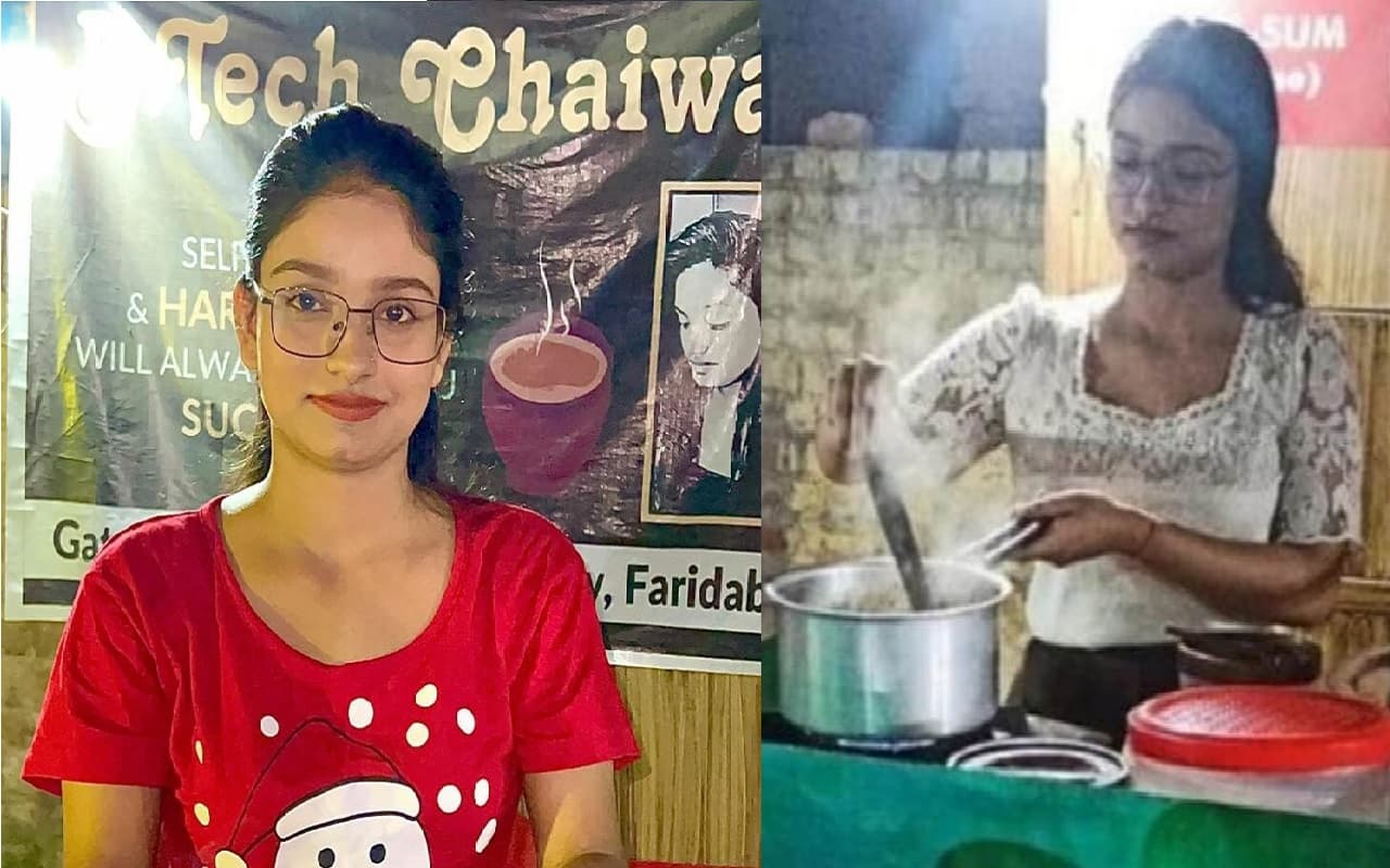 बिहार की छात्रा ने फरीदाबाद में शुरू किया स्टार्टअप, बीटेक चायवाली के नाम से लगा रही स्टॉल, देखें वीडियो