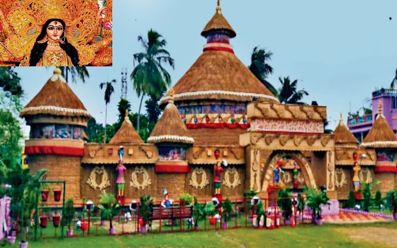 Durga Puja 2023: झारखंड मैदान में दिखेगा बिचाली से बना मंदिर, तैयारियां शुरू