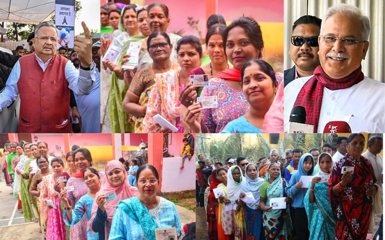 बम धमाकों-नक्सली मुठभेड़ के बीच छत्तीसगढ़ में 70.78 फीसदी मतदान, रमन सिंह-भूपेश बघेल ने किए ये दावे