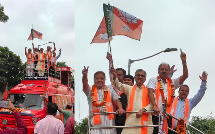 बीजेपी की दूसरी परिवर्तन यात्रा का रथ जशपुर के लिए रवाना, 15 को हरी झंडी दिखाएंगे जेपी नड्डा