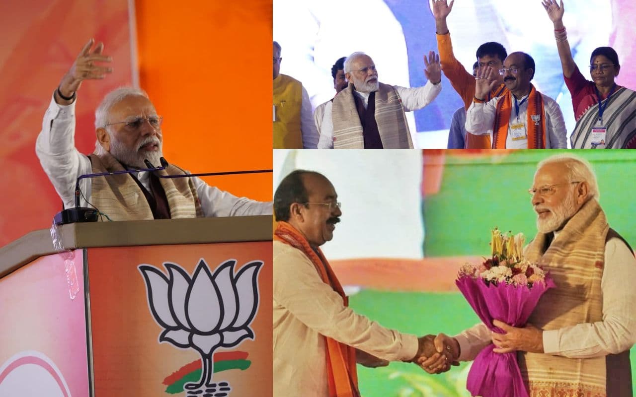 PHOTO: विजय शंखनाद रैली में गरजे पीएम मोदी, कहा- छत्तीसगढ़ की खनिज संपदा को कांग्रेस का एटीएम बना दिया