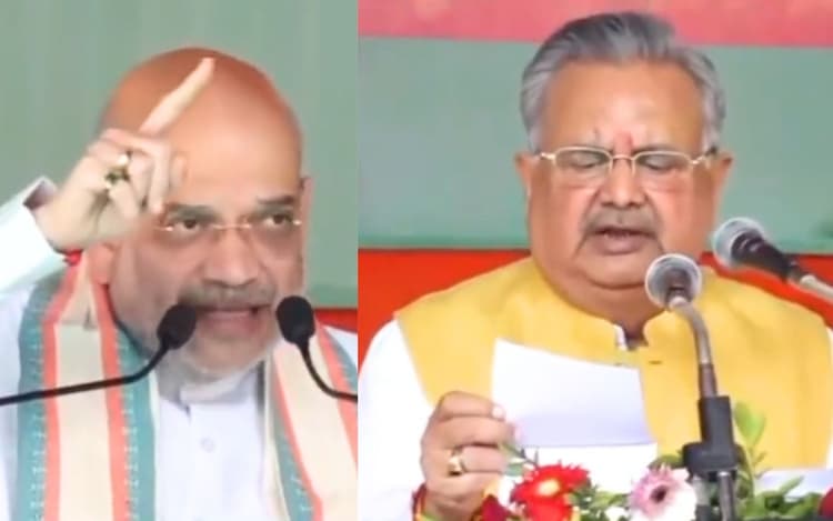 छत्तीसगढ़ चुनाव : डॉ रमन समेत बीजेपी के चार प्रत्याशियों ने दाखिल किया परचा, नामांकन में शामिल हुए अमित शाह