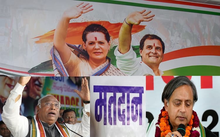 कांग्रेस अध्यक्ष के लिए मतदान समाप्त, 19 अक्टूबर को खड़गे और थरूर के भाग्य का फैसला