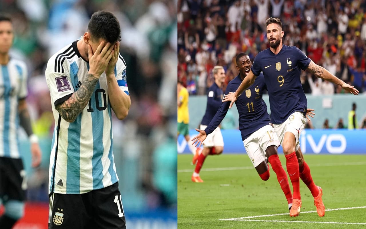 FIFA World Cup 2022: सऊदी अरब को नहीं रोक पाये मेसी, फ्रांस ने की धमाकेदार शुरुआत, PHOTOS FIFA World Cup 2022: सऊदी अरब को नहीं रोक पाये मेसी, फ्रांस ने की धमाकेदार शुरुआत, PHOTOS