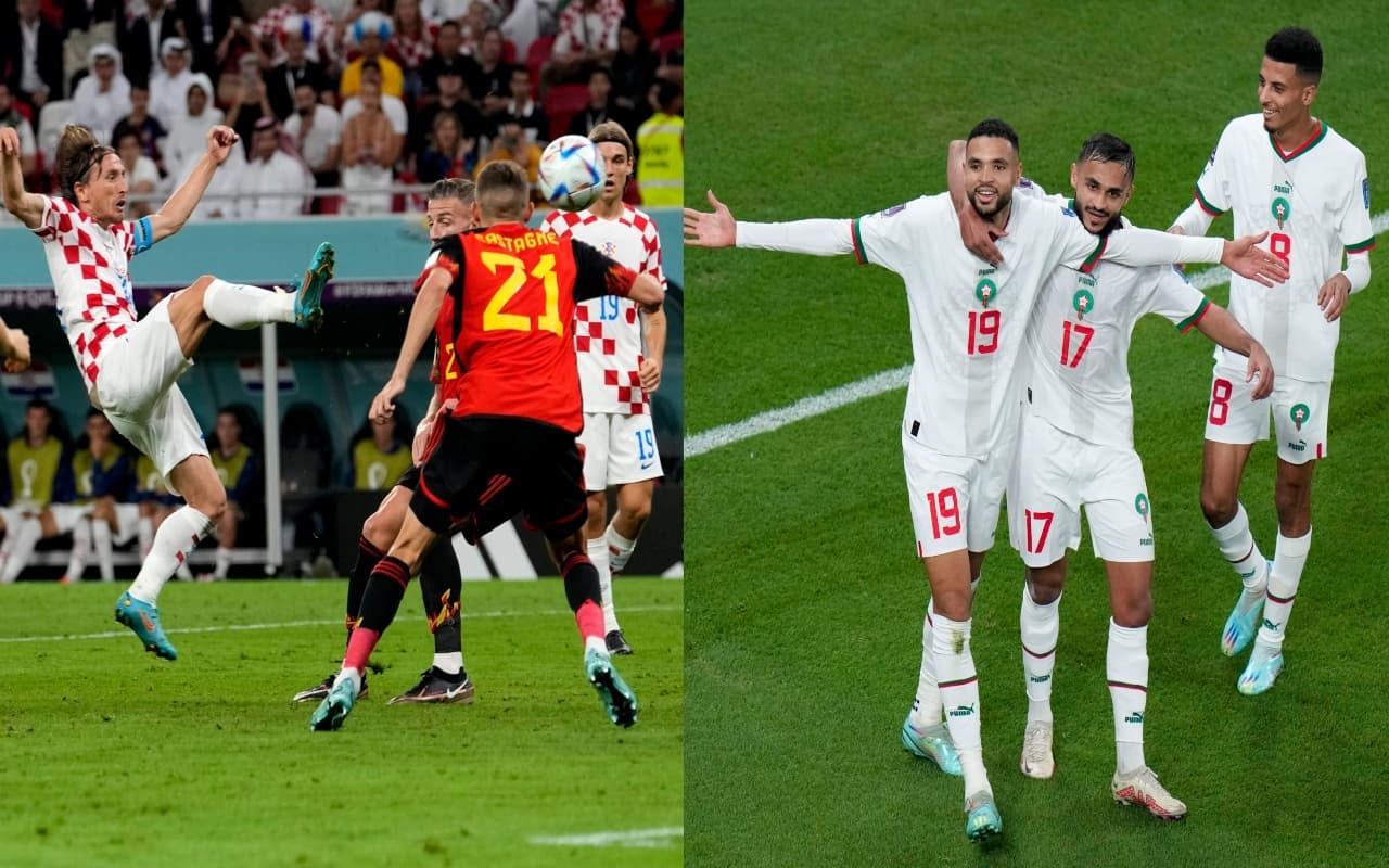 FIFA World Cup 2022: क्रोएशिया ने बेल्जियम को किया बाहर, मोरक्को के साथ प्री क्वार्टर फाइनल में बनाई जगह FIFA World Cup 2022: क्रोएशिया ने बेल्जियम को किया बाहर, मोरक्को के साथ प्री क्वार्टर फाइनल में बनाई जगह