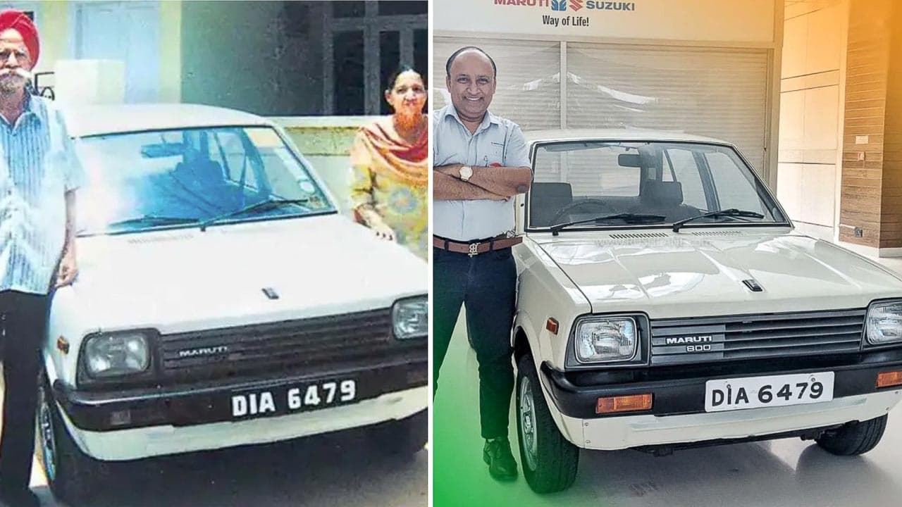 First Maruti 800: इस हाल में पड़ी थी देश की पहली मारुति कार, कंपनी ने रीस्टोर कर हेडक्वार्टर में दी जगह