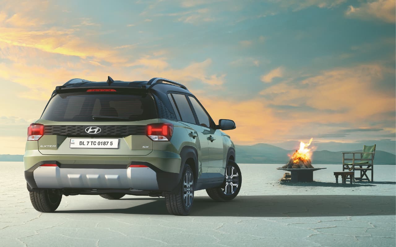 Hyundai Exter SUV के रियर डिजाइन से उठा पर्दा, टीजर में सामने आया बोल्ड अवतार