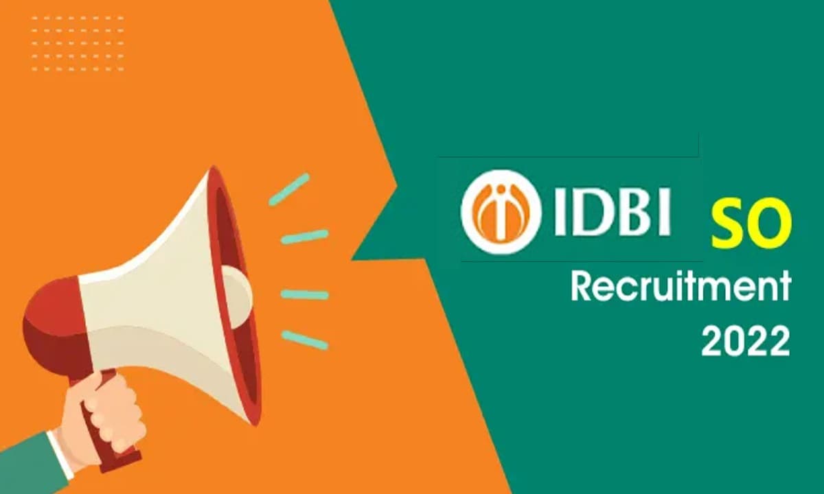 IDBI SO Recruitment 2022: स्पेशलिस्ट ऑफिसर के पदों पर निकली नियुक्ति, 89 हजार तक मिलेगी सैलरी